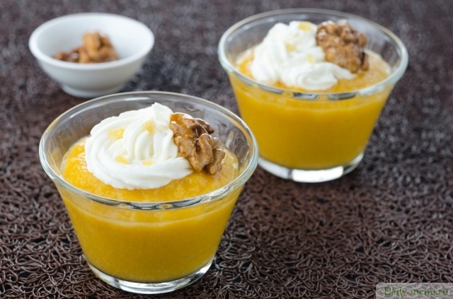 Нежный десерт из тыквы