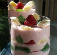 Фруктово-творожный десерт за 10 минут. Худеем вкусно