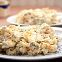 Салат "Зимний" со сметаной