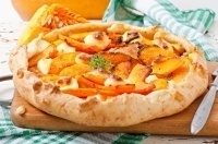 Тыквенная галета с творогом и курагой