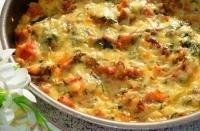 Пицца без теста из курицы