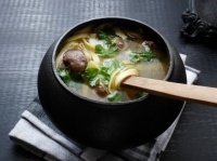 Суп чечевичный с вешенками