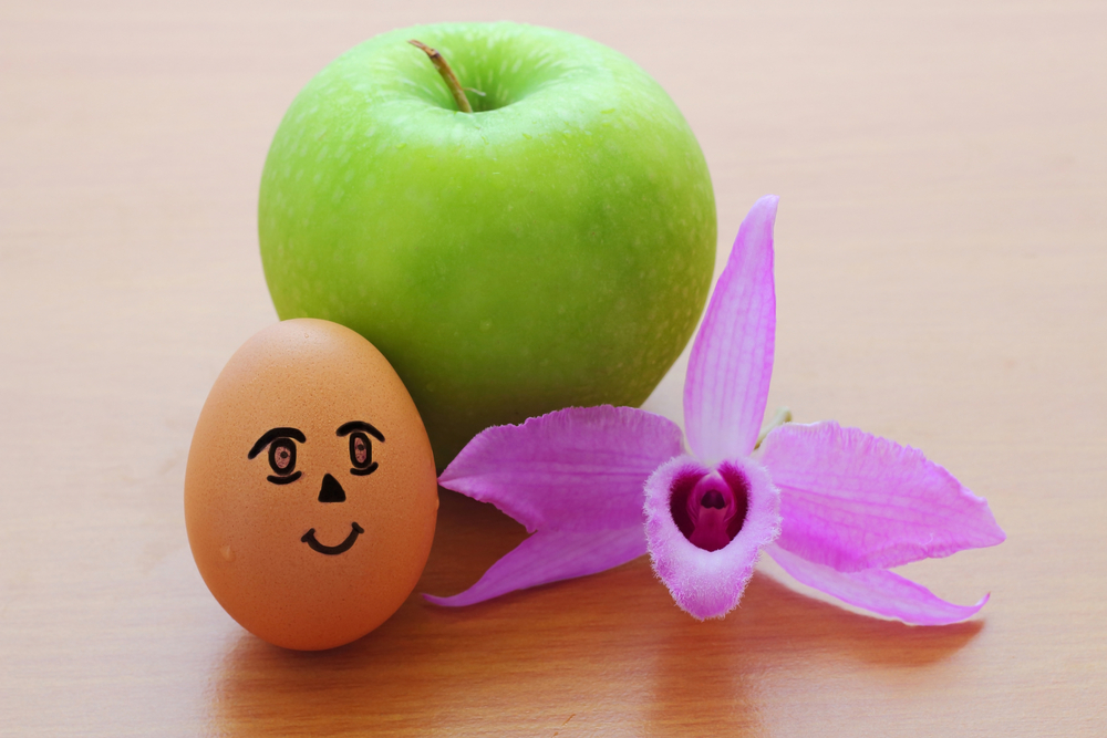 Яблоко и яйцо Яблоко и яйцо. Фото: Shutterstock